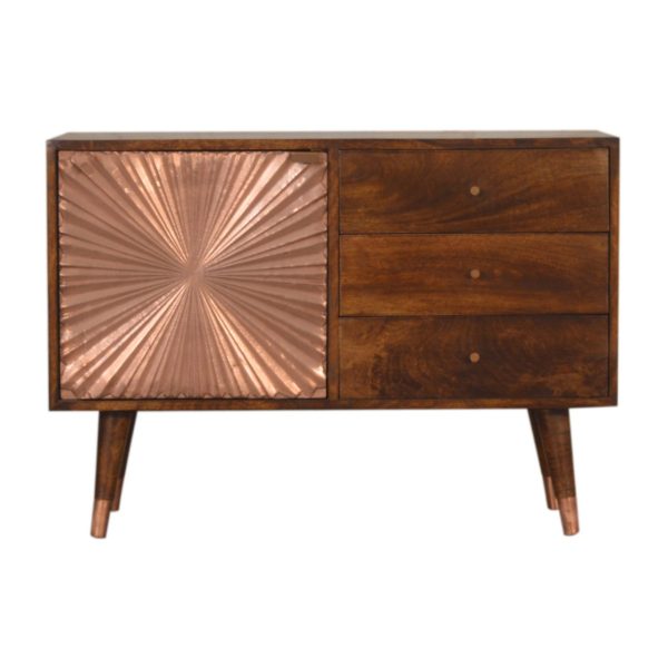 Retro Metal Wood Sideboard